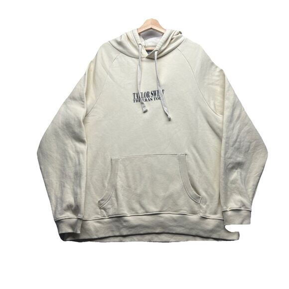 Taylor Swift Hoodie Size XL X Large The Eras Tour Exclusive Cream Sweatshirt - Picture 1 of 10